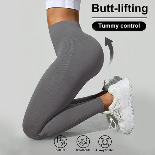 mallas de yoga de talle alto sin costuras