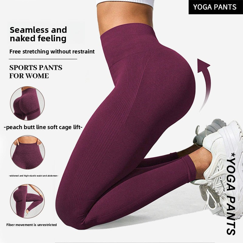 mallas de yoga de talle alto sin costuras
