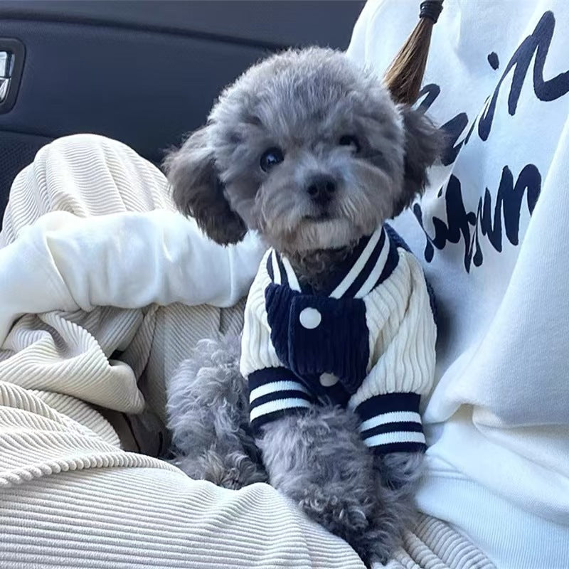 Chaqueta de Beisbol Estilo Coreano para Mascotas
