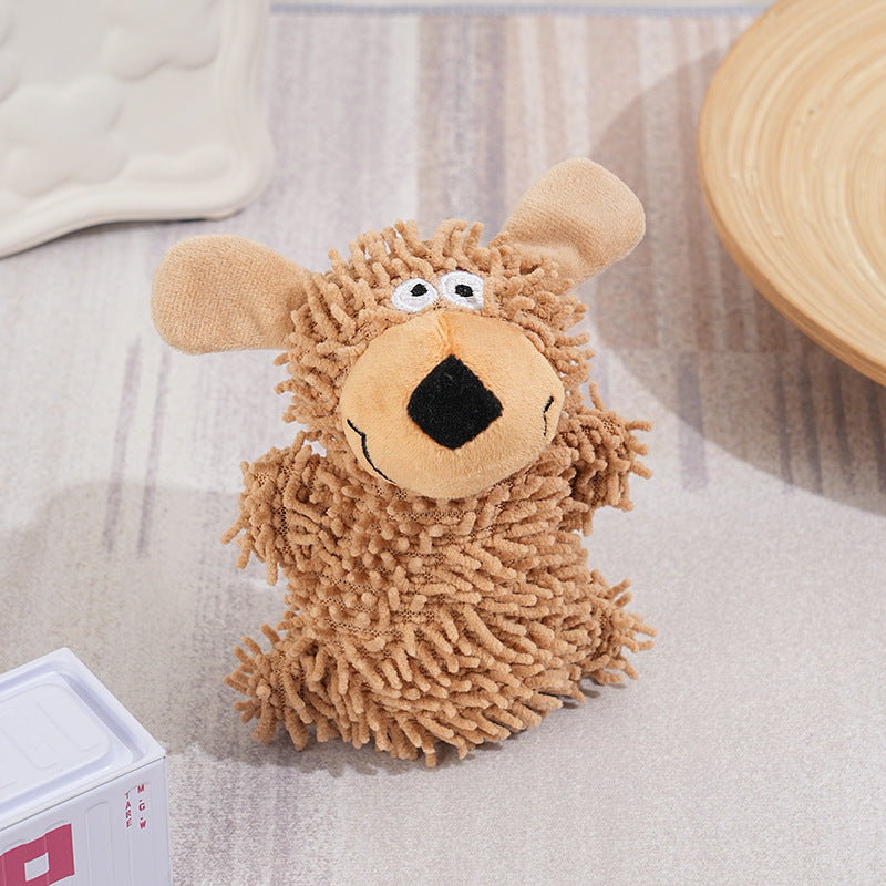juguete de peluche para perros con sonido de dibujos animados
