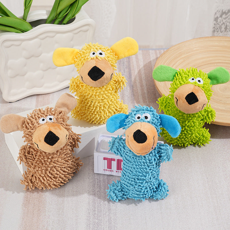 juguete de peluche para perros con sonido de dibujos animados